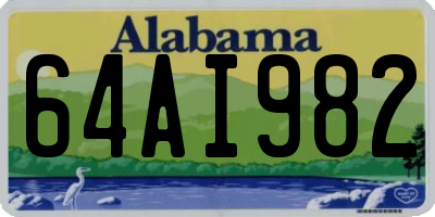 AL license plate 64AI982