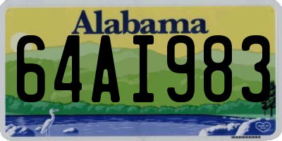 AL license plate 64AI983