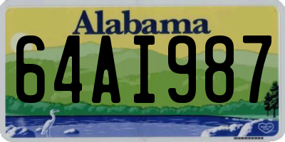 AL license plate 64AI987
