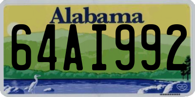 AL license plate 64AI992