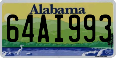 AL license plate 64AI993