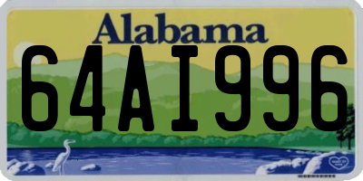 AL license plate 64AI996