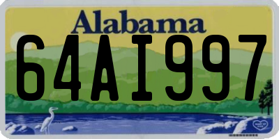 AL license plate 64AI997