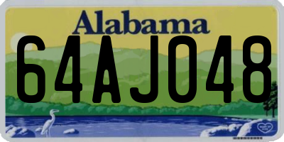 AL license plate 64AJ048