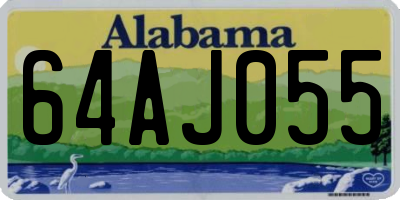 AL license plate 64AJ055