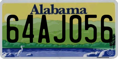 AL license plate 64AJ056