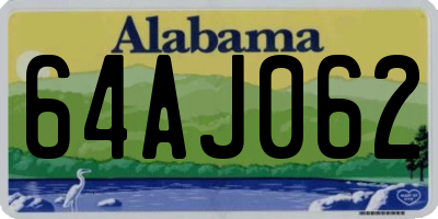 AL license plate 64AJ062