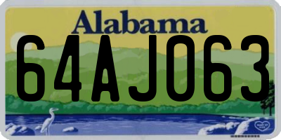 AL license plate 64AJ063