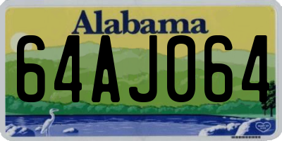 AL license plate 64AJ064