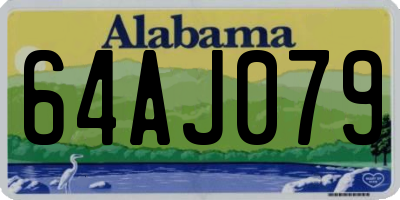 AL license plate 64AJ079