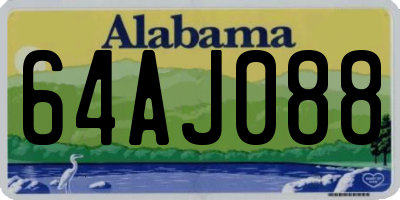 AL license plate 64AJ088