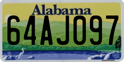 AL license plate 64AJ097