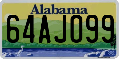 AL license plate 64AJ099