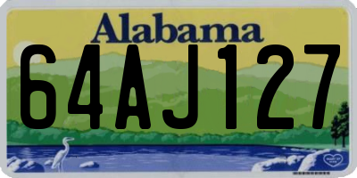 AL license plate 64AJ127