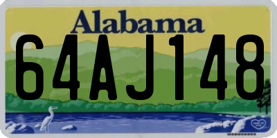 AL license plate 64AJ148