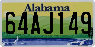 AL license plate 64AJ149