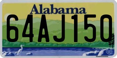 AL license plate 64AJ150