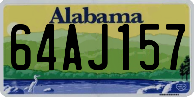 AL license plate 64AJ157