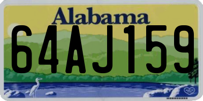 AL license plate 64AJ159