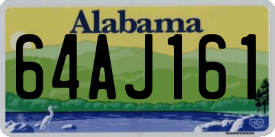 AL license plate 64AJ161