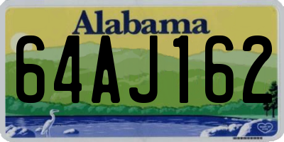 AL license plate 64AJ162