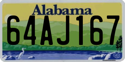 AL license plate 64AJ167