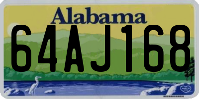 AL license plate 64AJ168