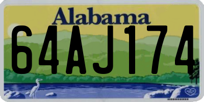 AL license plate 64AJ174
