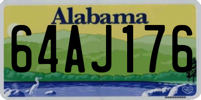 AL license plate 64AJ176