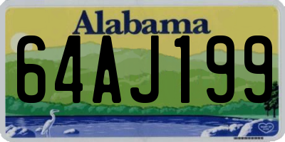 AL license plate 64AJ199