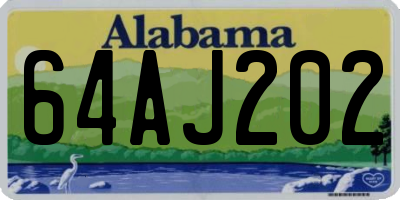 AL license plate 64AJ202