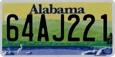 AL license plate 64AJ221