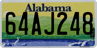 AL license plate 64AJ248