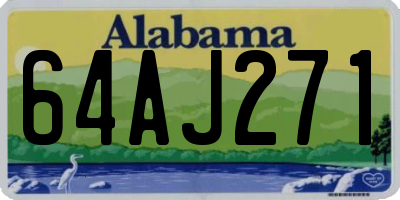 AL license plate 64AJ271