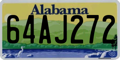 AL license plate 64AJ272