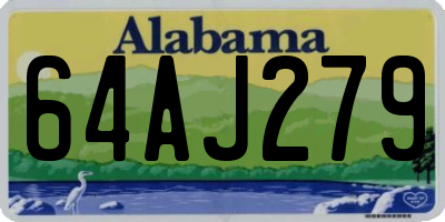 AL license plate 64AJ279