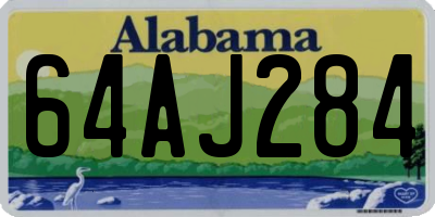 AL license plate 64AJ284