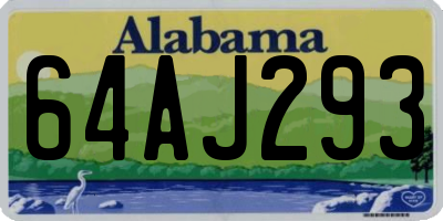 AL license plate 64AJ293
