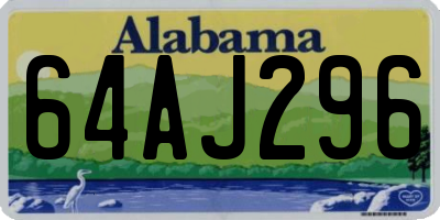 AL license plate 64AJ296