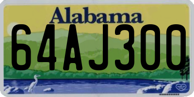 AL license plate 64AJ300
