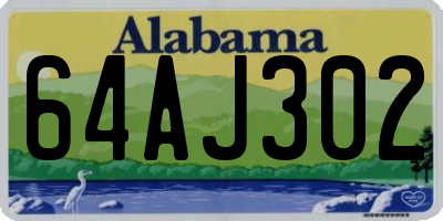 AL license plate 64AJ302