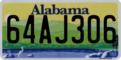 AL license plate 64AJ306