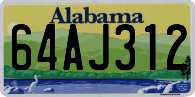 AL license plate 64AJ312