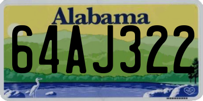 AL license plate 64AJ322