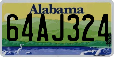 AL license plate 64AJ324