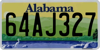 AL license plate 64AJ327