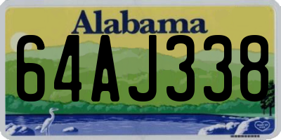 AL license plate 64AJ338