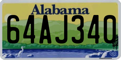 AL license plate 64AJ340