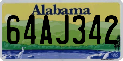 AL license plate 64AJ342