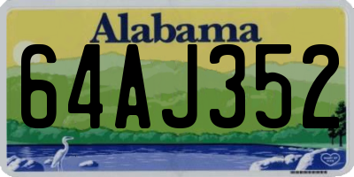 AL license plate 64AJ352